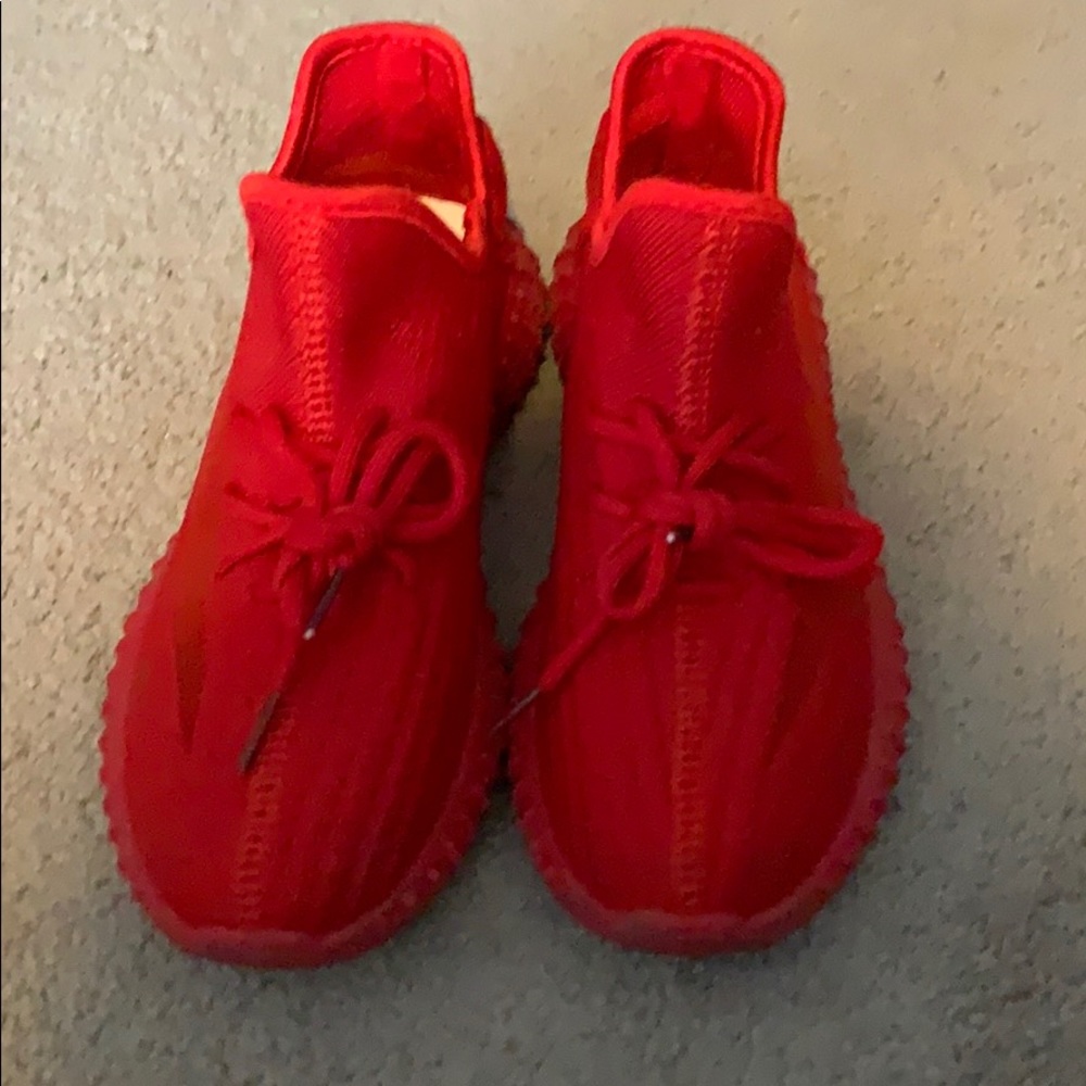 Lace-up Front Low Top Sneakers (red)